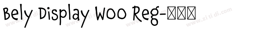 Bely Display W00 Reg字体转换